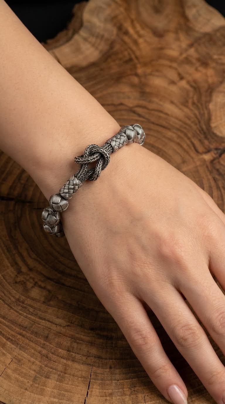 SLVR-BLK-054 görsel 3 - Silvre gümüş gümüş bileklikler